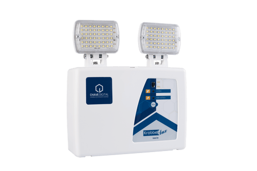 Bloco Autônomo de LED Krabbelux 1500 LM - Chave Digital