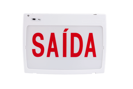 Placa Indicativa de Saída Autônoma 127/220V(CA) Simples Face - Chave Digital