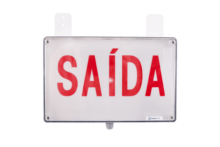Placa Indicativa de Saída a LED IP55 24V(CC) Simples Face - Chave Digital